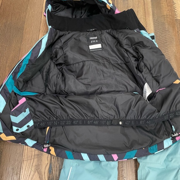 Reima 2pc Deluxe SET waterproof snowboard snow ski coat pants girl 12-14 - Picture 2 of 16